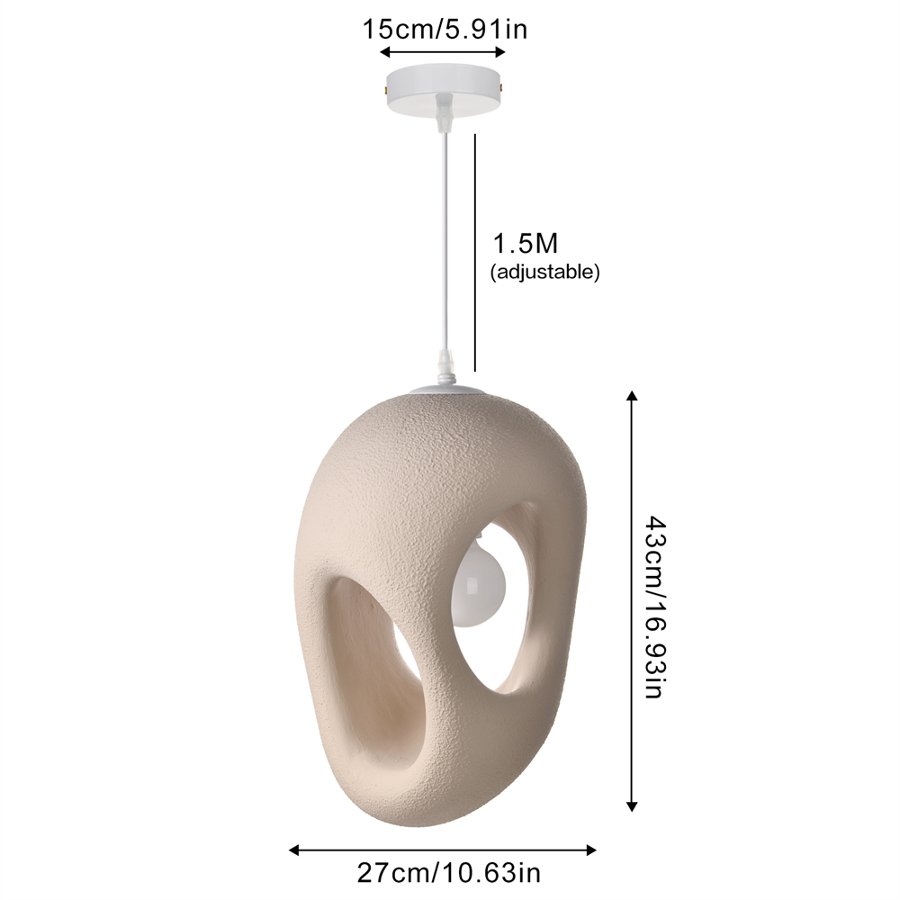 Imitation micro cement cream style creative cloud pendant lamp with a sense of niche luxury