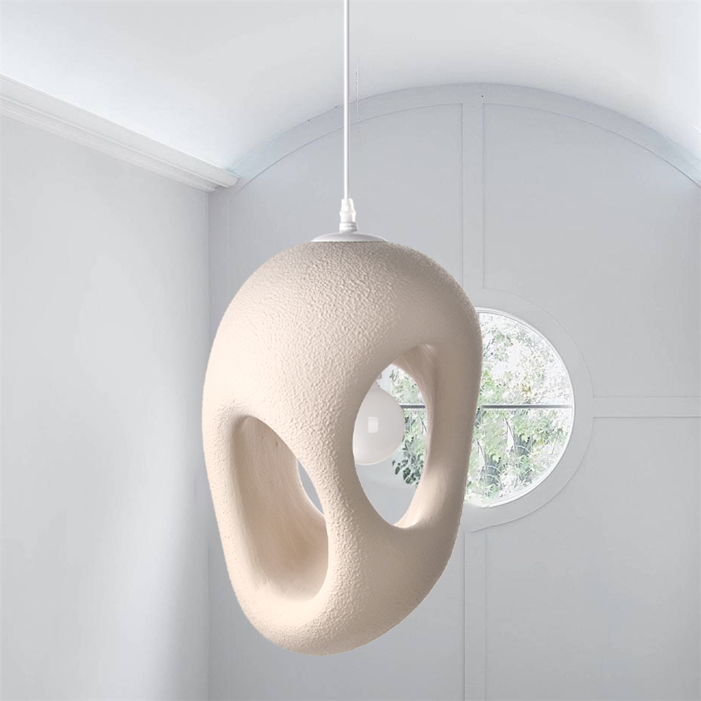 Imitation micro cement cream style creative cloud pendant lamp with a sense of niche luxury