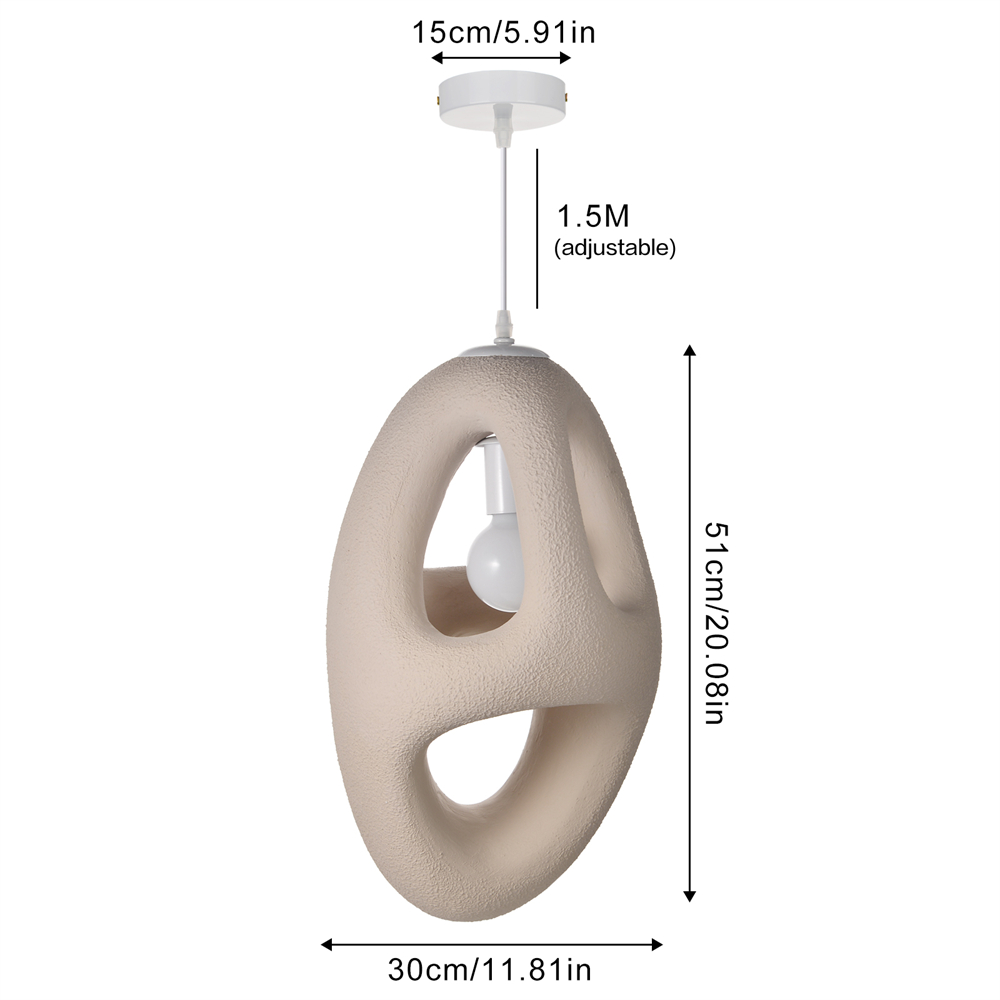 Imitation micro cement cream style creative cloud pendant lamp with a sense of niche luxury