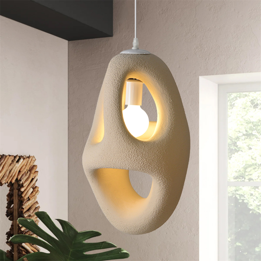 Imitation micro cement cream style creative cloud pendant lamp with a sense of niche luxury