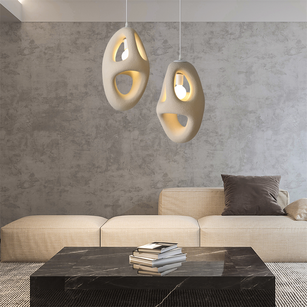 Imitation micro cement cream style creative cloud pendant lamp with a sense of niche luxury