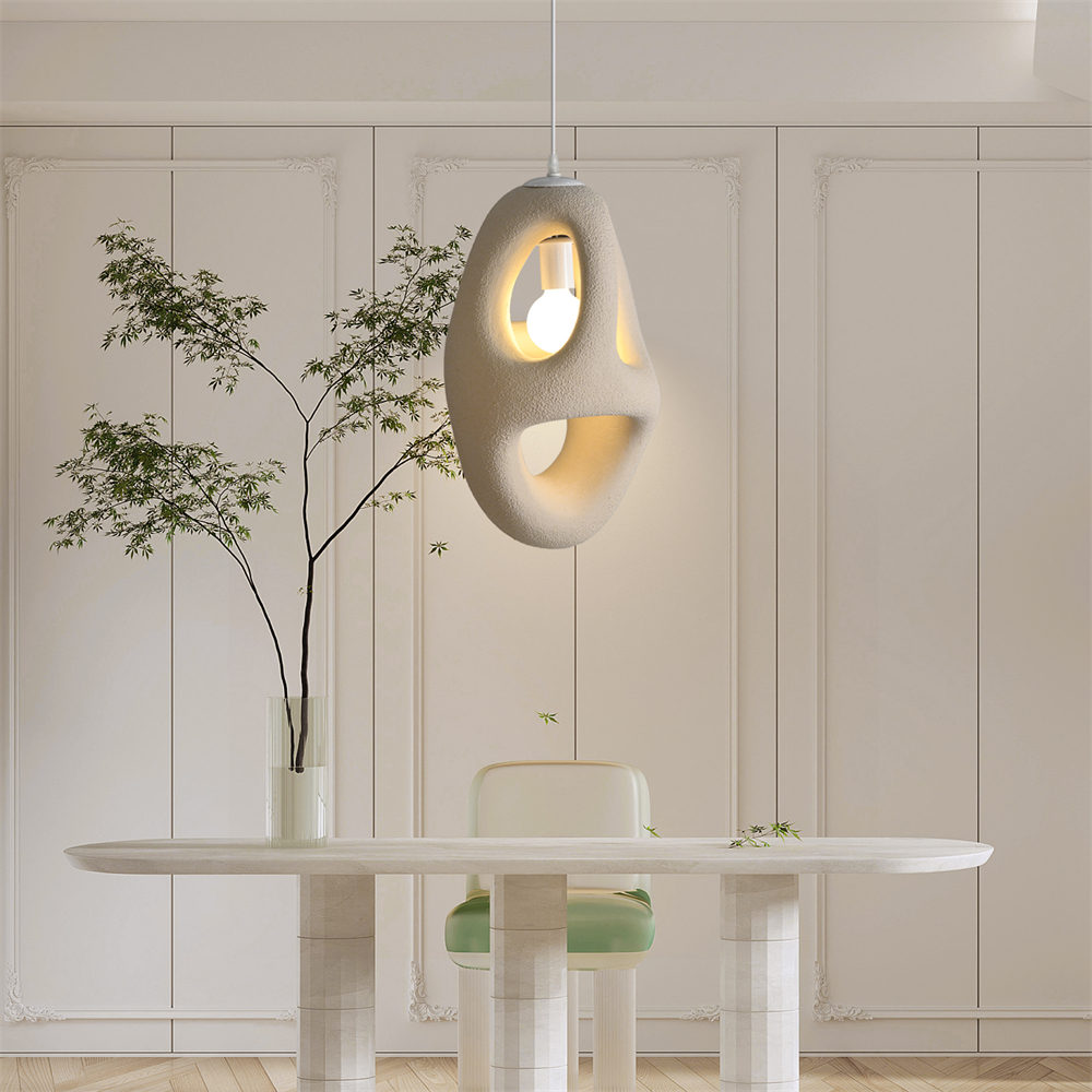 Imitation micro cement cream style creative cloud pendant lamp with a sense of niche luxury