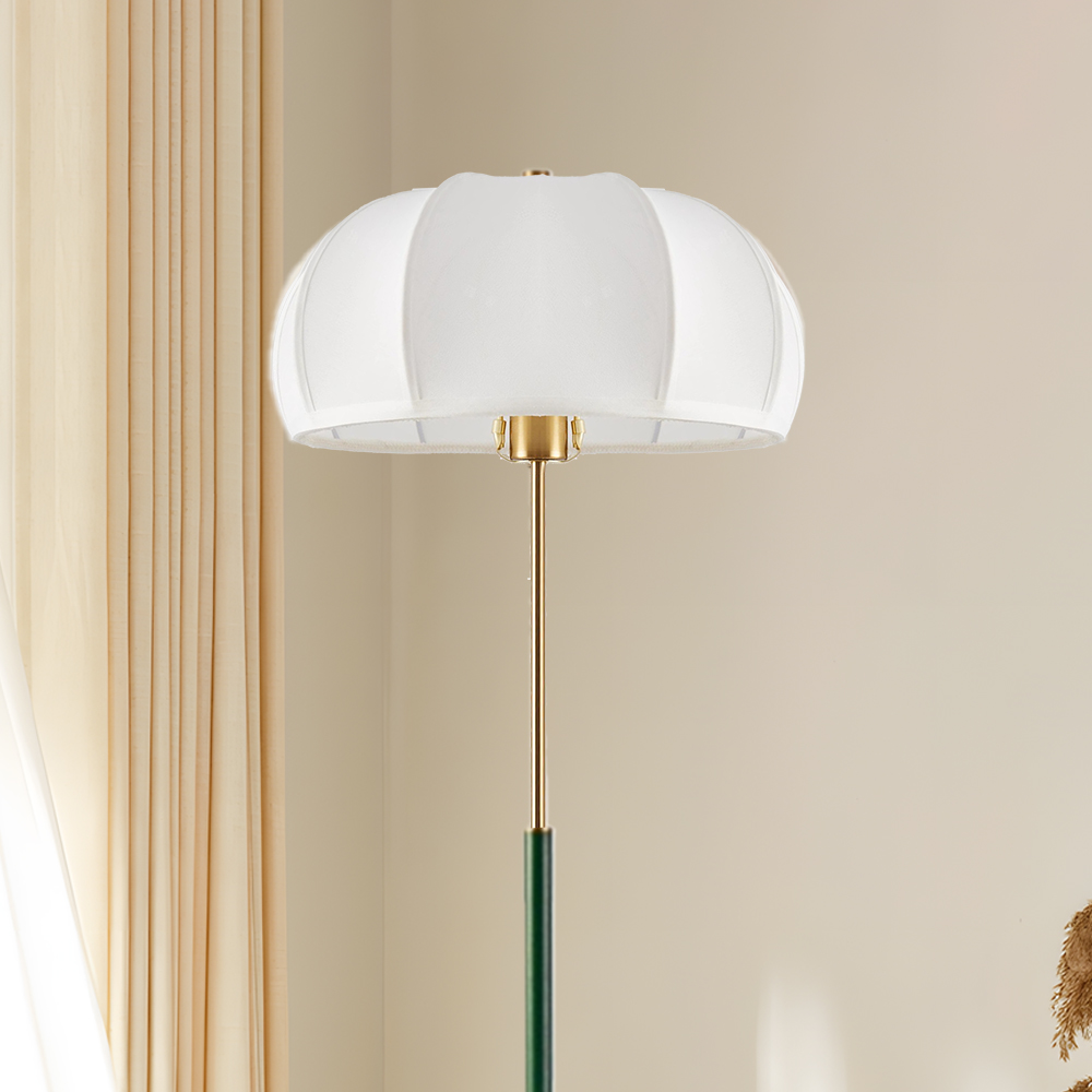 Mid Century Modern Table Lamp With Green and White Base Vintage Floor Lamp