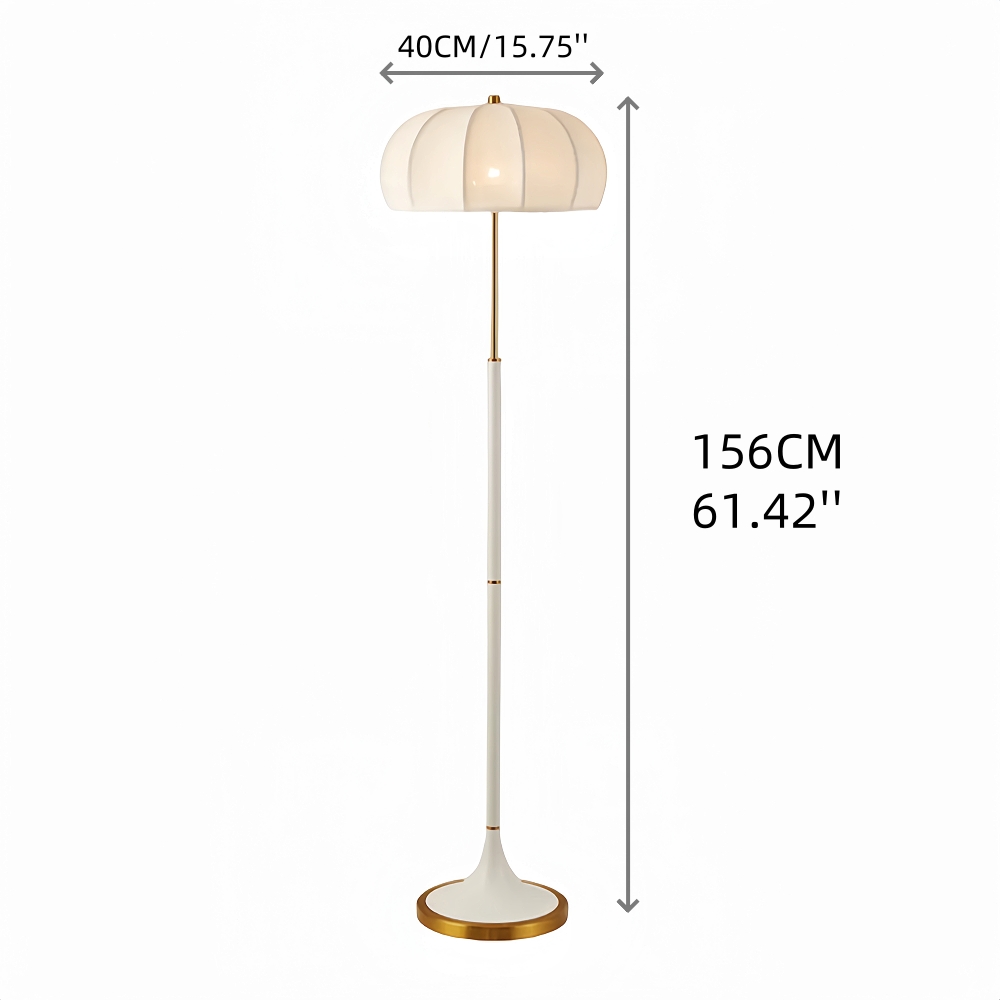 Mid Century Modern Table Lamp With Green and White Base Vintage Floor Lamp