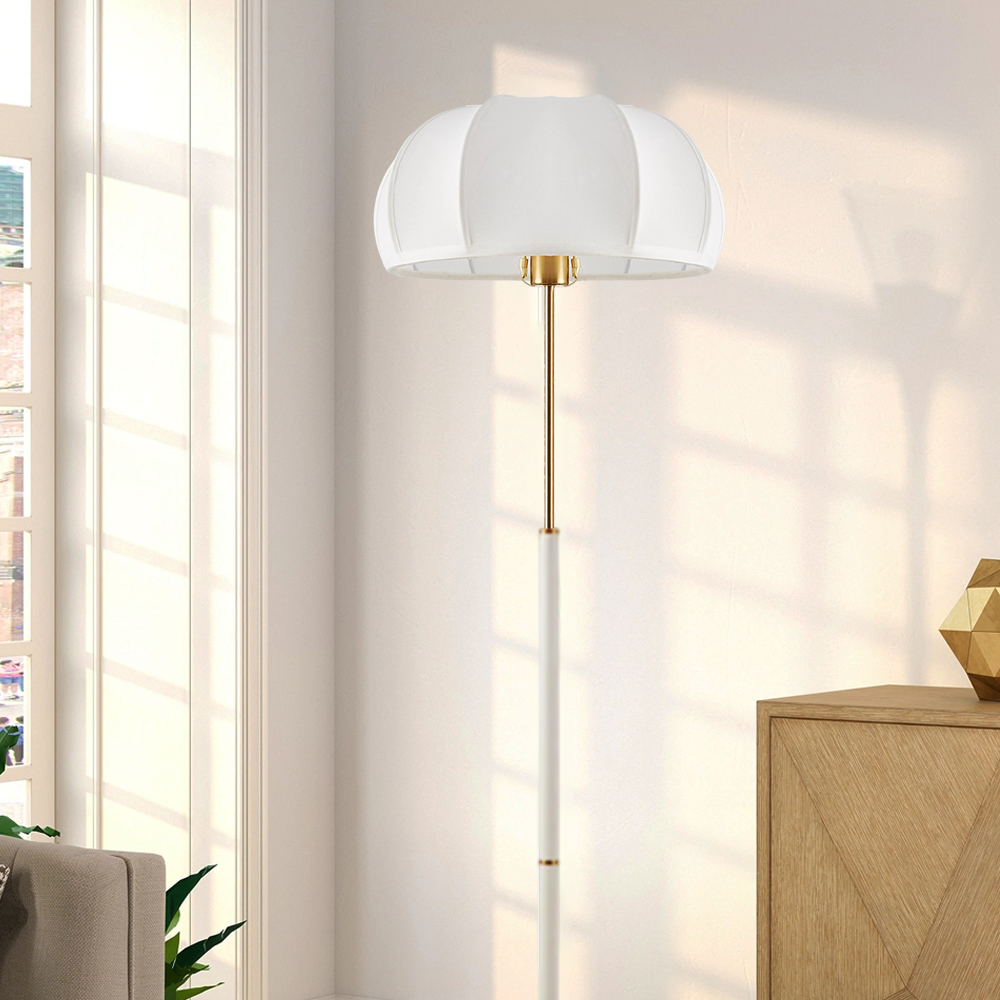 Mid Century Modern Table Lamp With Green and White Base Vintage Floor Lamp