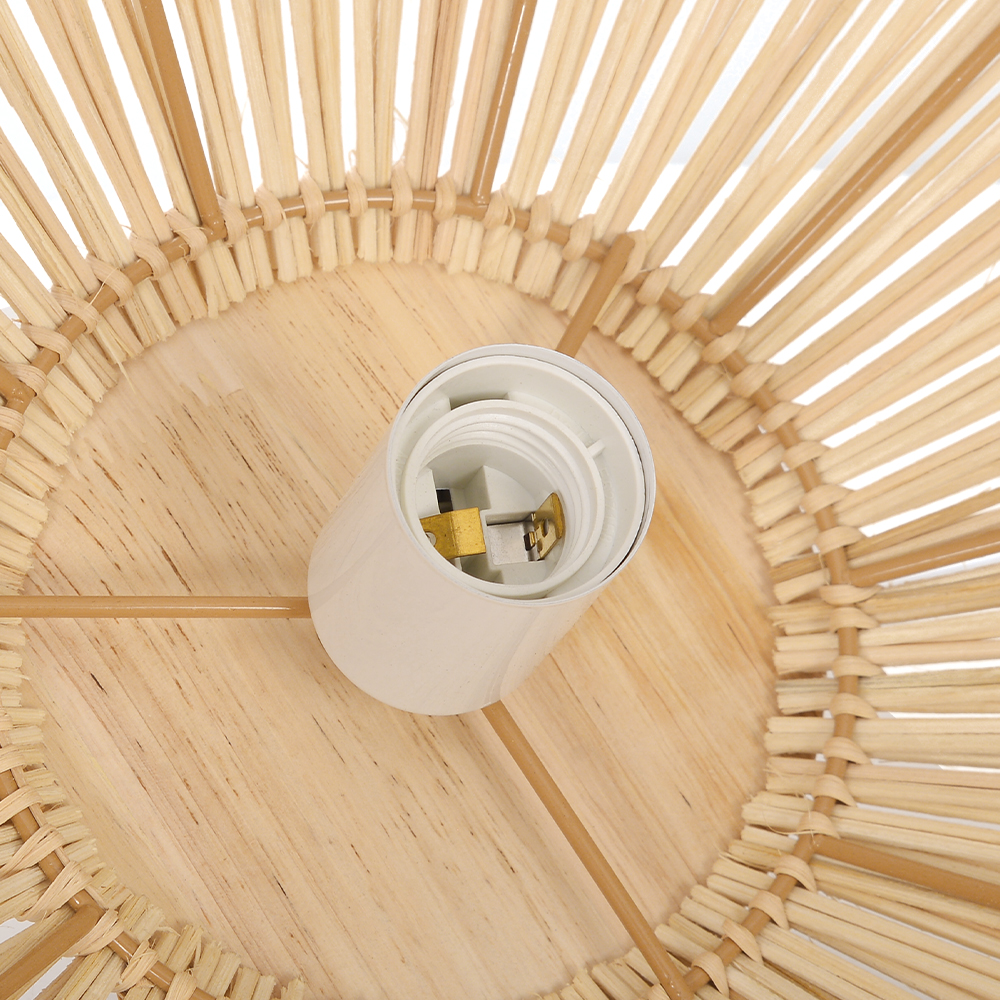 Bohemian Handmade Rattan Pendant Light Dining Room Ceiling Fixture
