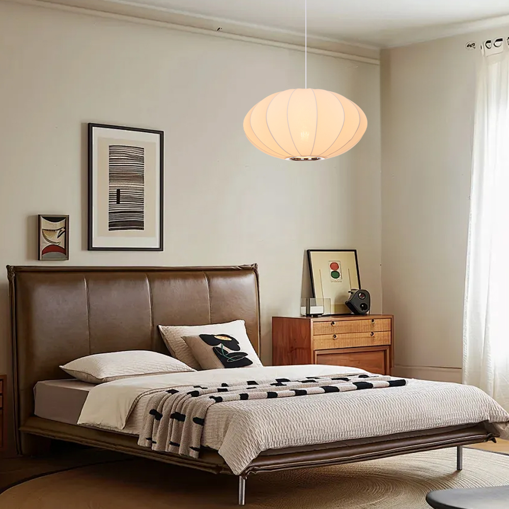 Fabric Pendant Light Chandelier Nordic Modern for Living Room Staircase