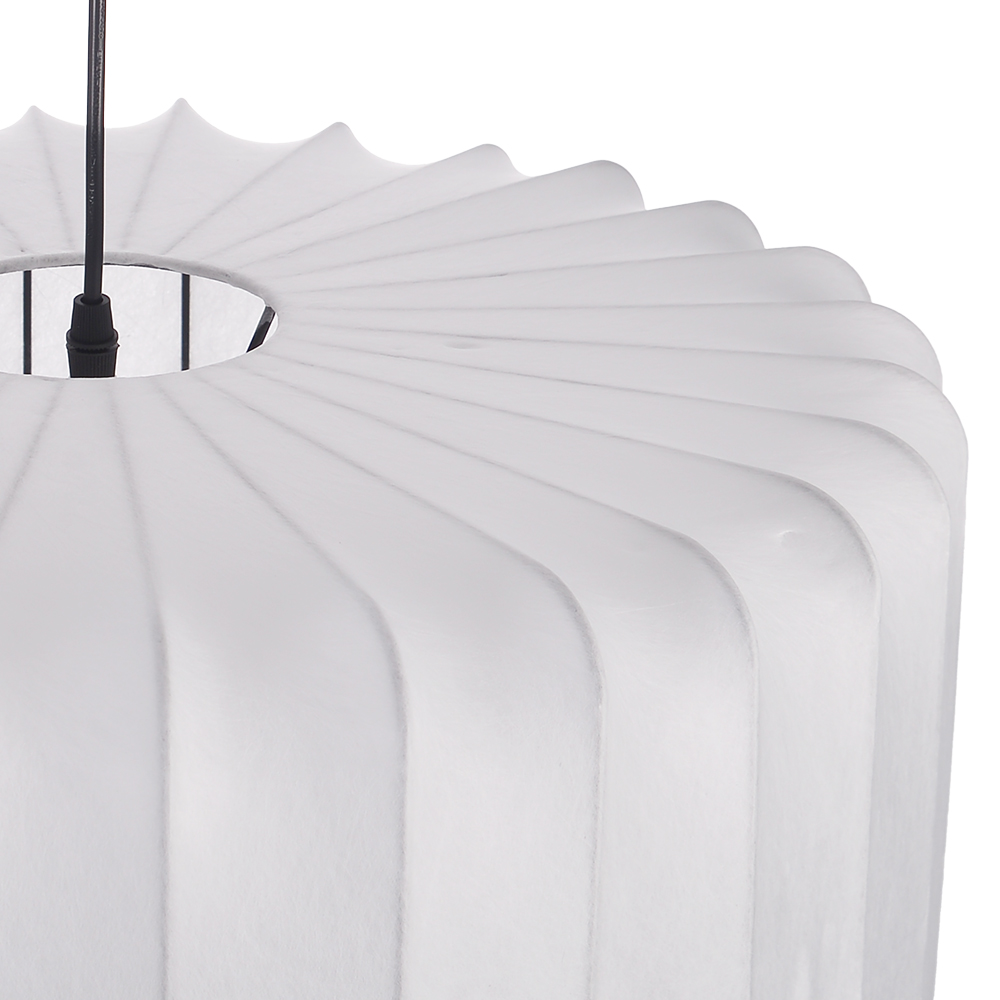 Wabi-Sabi Style Japanese Simple Imitation Silk Pendant Lights Living Room Combination Lamps