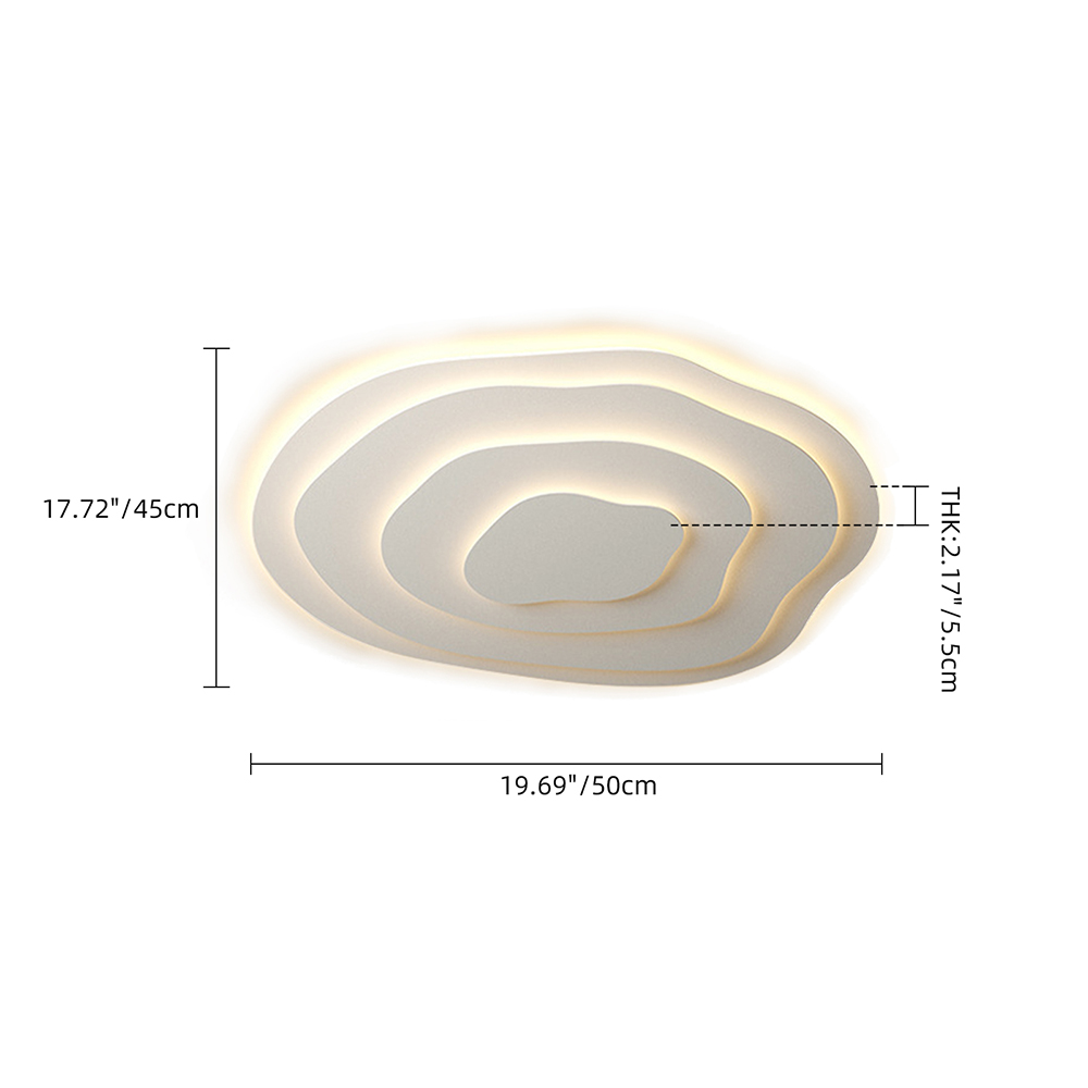 Nordic Minimalist living room ceiling lampIrregular Flush Mount Solid
