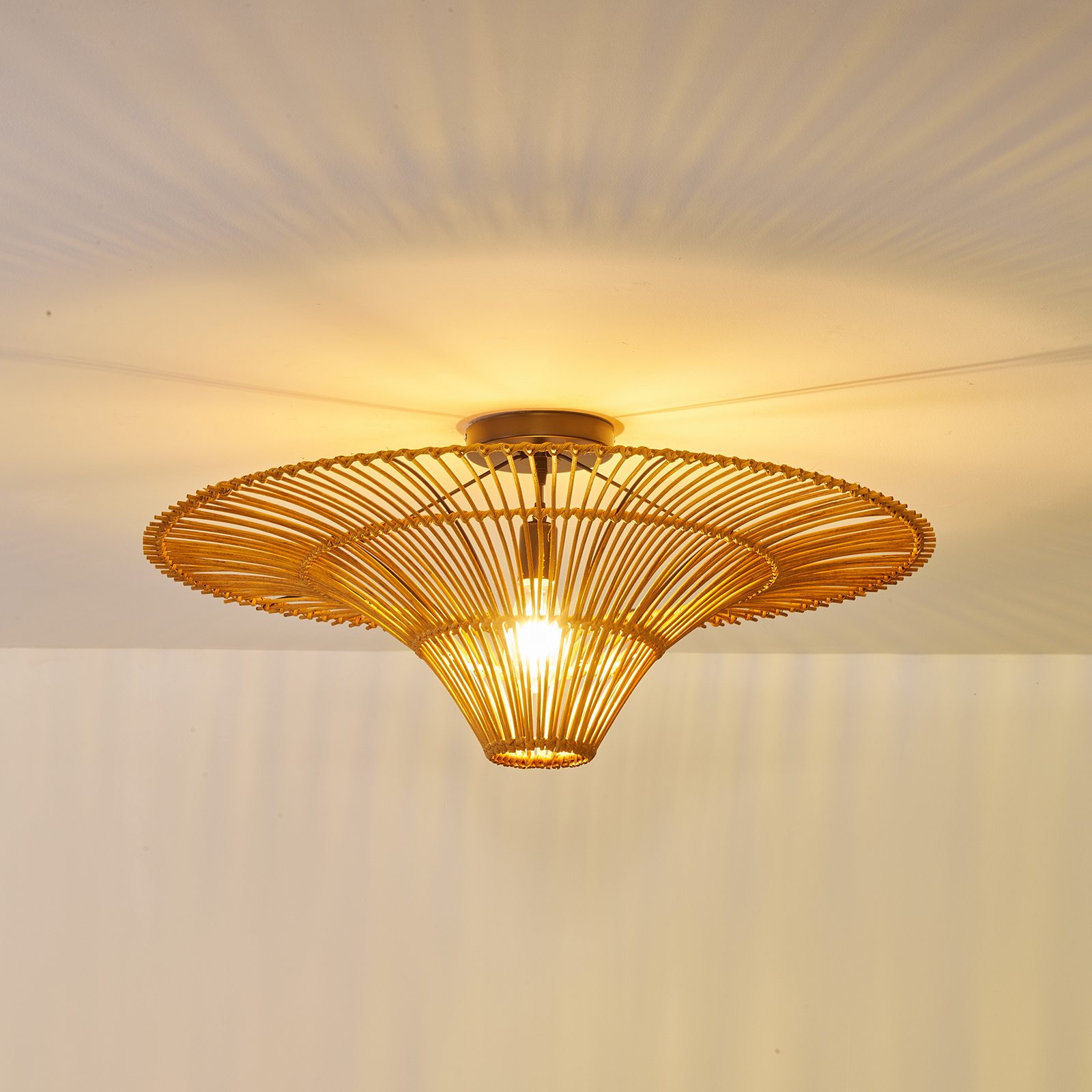 Southeast Asian Rattan Ceiling Lamps Retro Wabi-sabi Living Room Chandelier