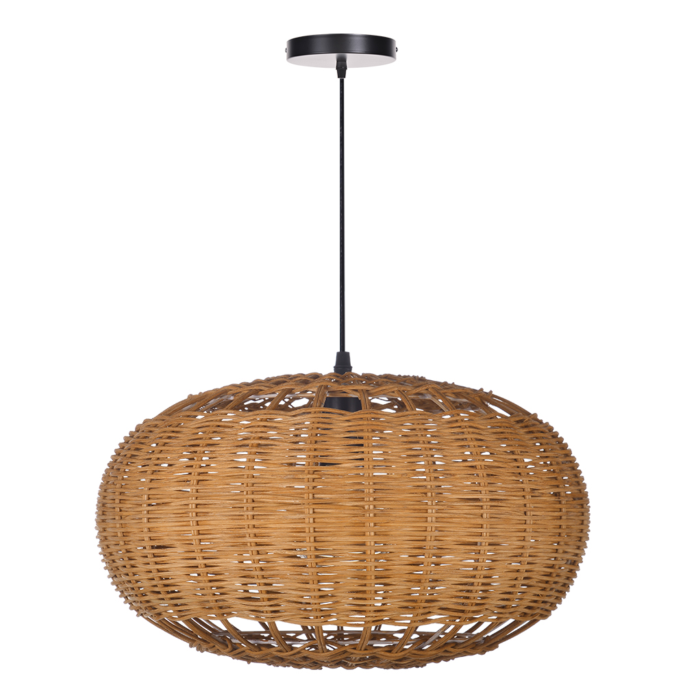 Vintage Japanese Wabi-Sabi Style Rattan Pendant Light