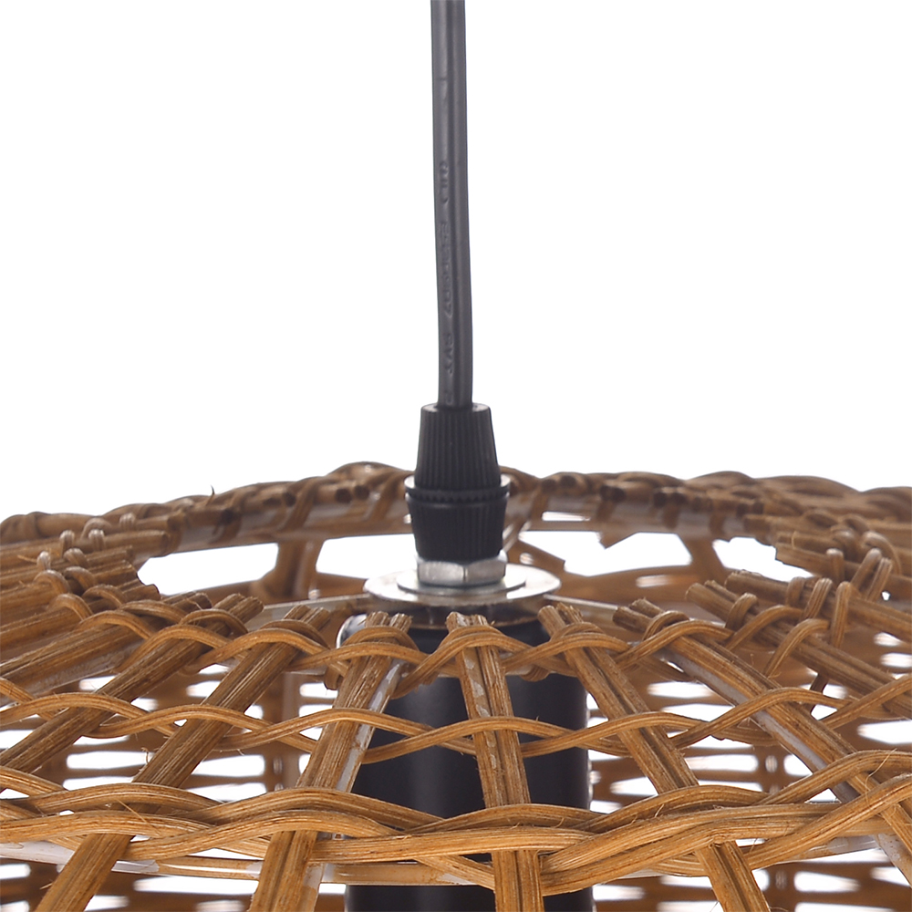 Vintage Japanese Wabi-Sabi Style Rattan Pendant Light