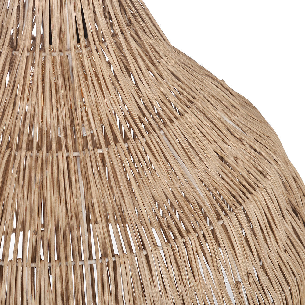 Japanese Retro Rattan Pendant Light Rustic Pastoral Charm