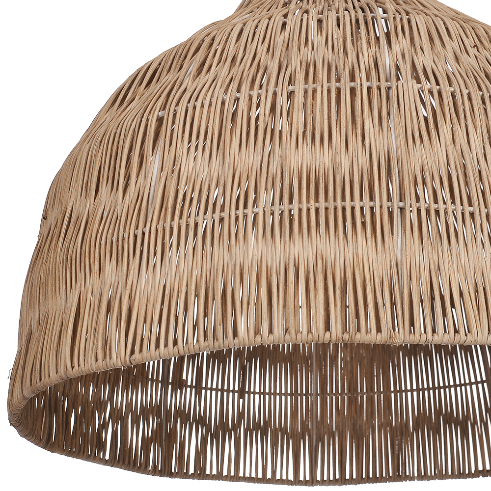 Japanese Retro Rattan Pendant Light Rustic Pastoral Charm