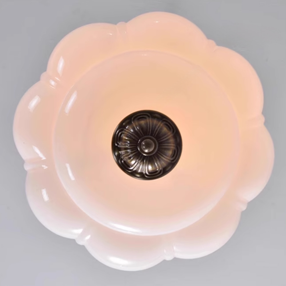 French retro Murano Solid Color Ceiling Light