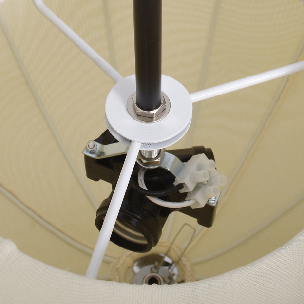 Nordic Medieval Fabric Pendant Lamp French Hotel Living Room Chandelier