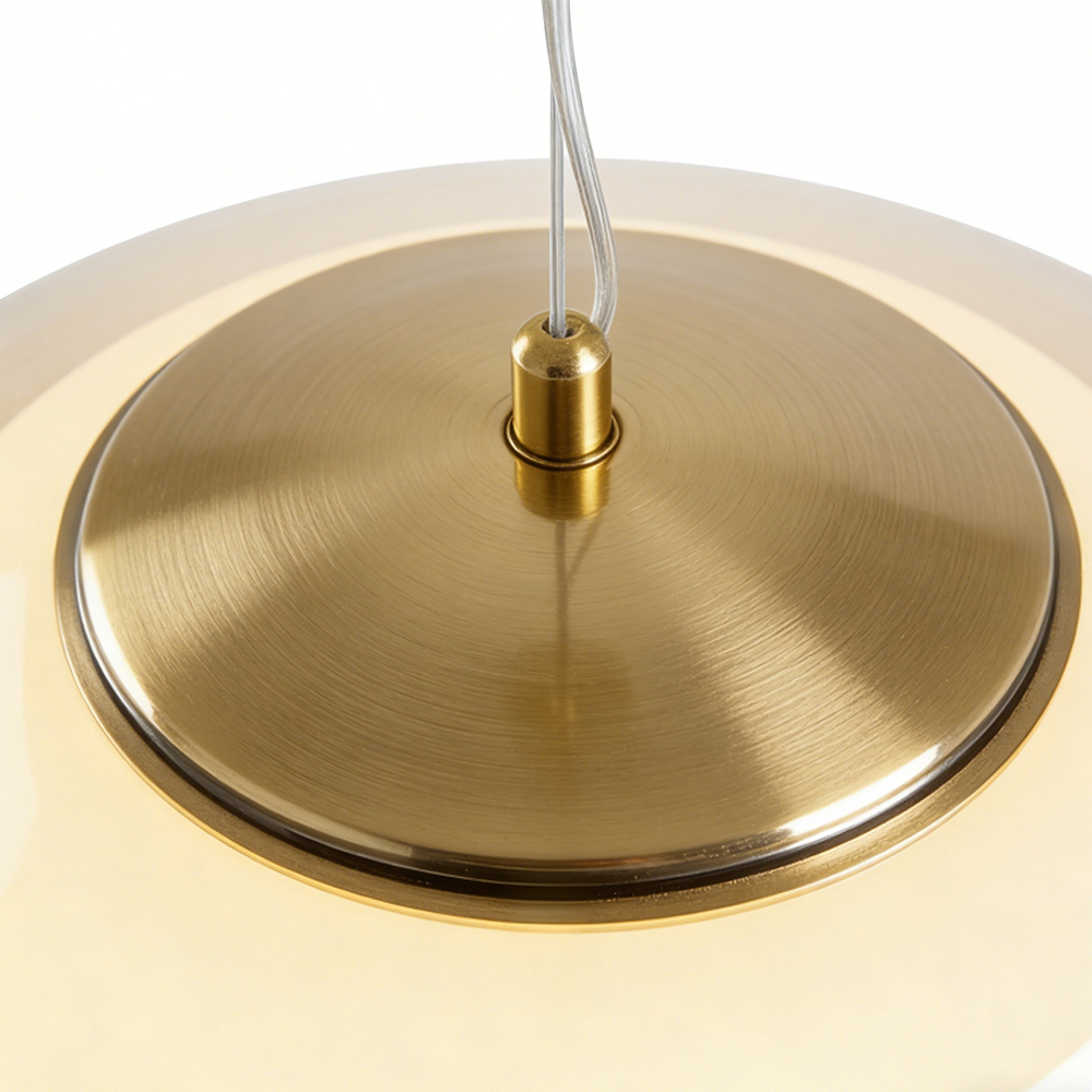 Modern Organic Glass Dome Pendant Light