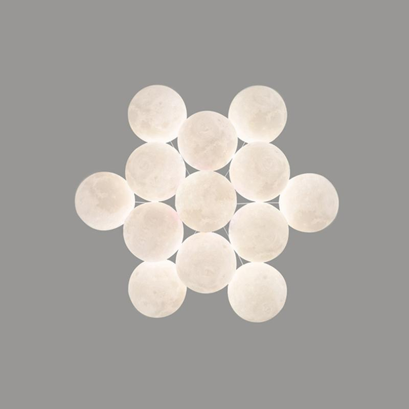Moon Bubble Chandelier Dining Room Living Room Light