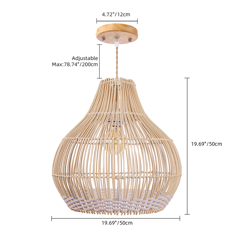 Harajuku Style NaturalCountryside Handmade Creative Woven Pendant Light