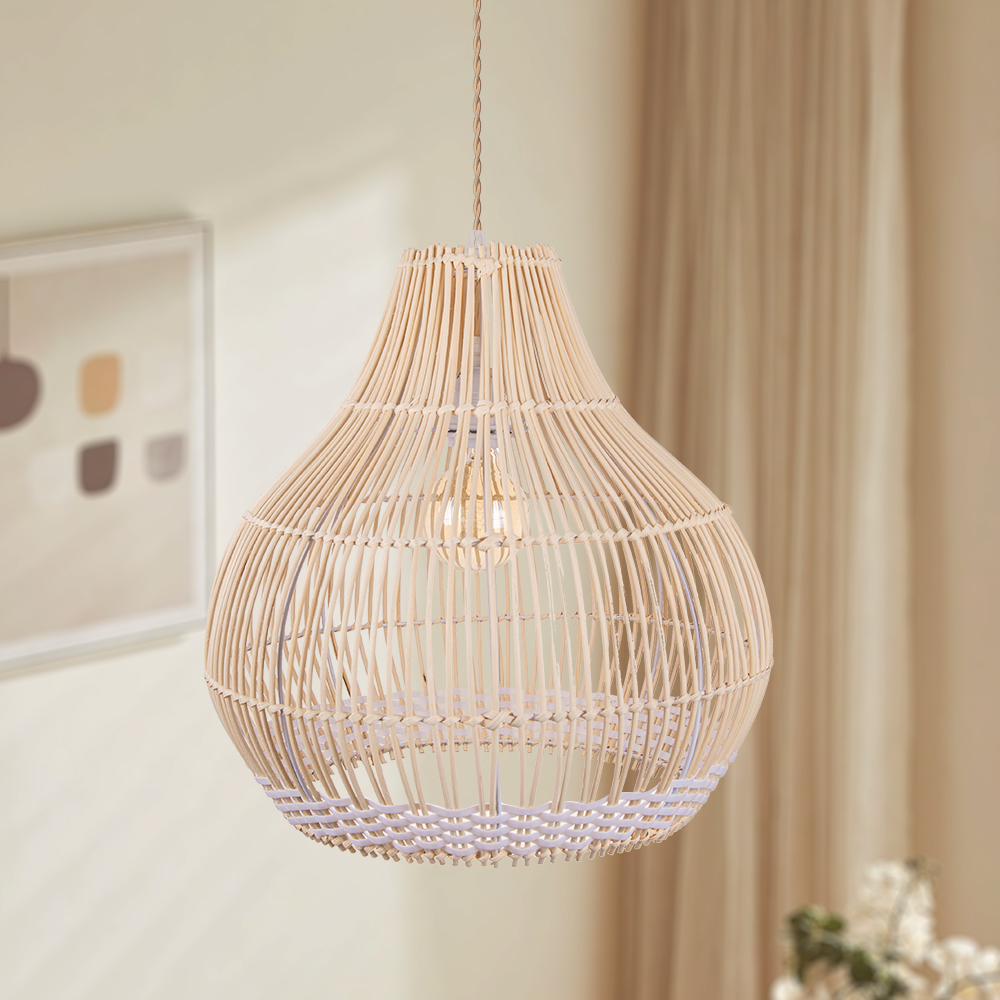 Harajuku Style NaturalCountryside Handmade Creative Woven Pendant Light