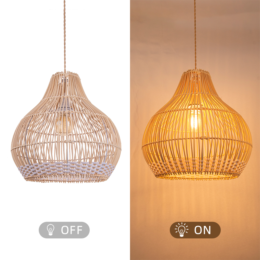 Harajuku Style NaturalCountryside Handmade Creative Woven Pendant Light