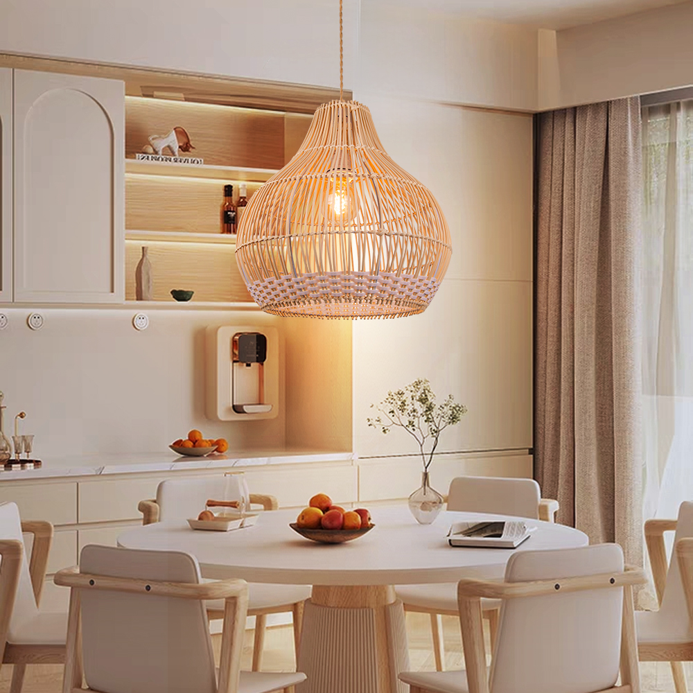 Harajuku Style NaturalCountryside Handmade Creative Woven Pendant Light