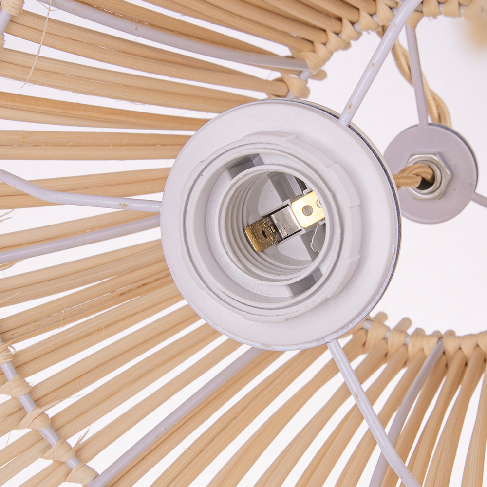 Harajuku Style NaturalCountryside Handmade Creative Woven Pendant Light