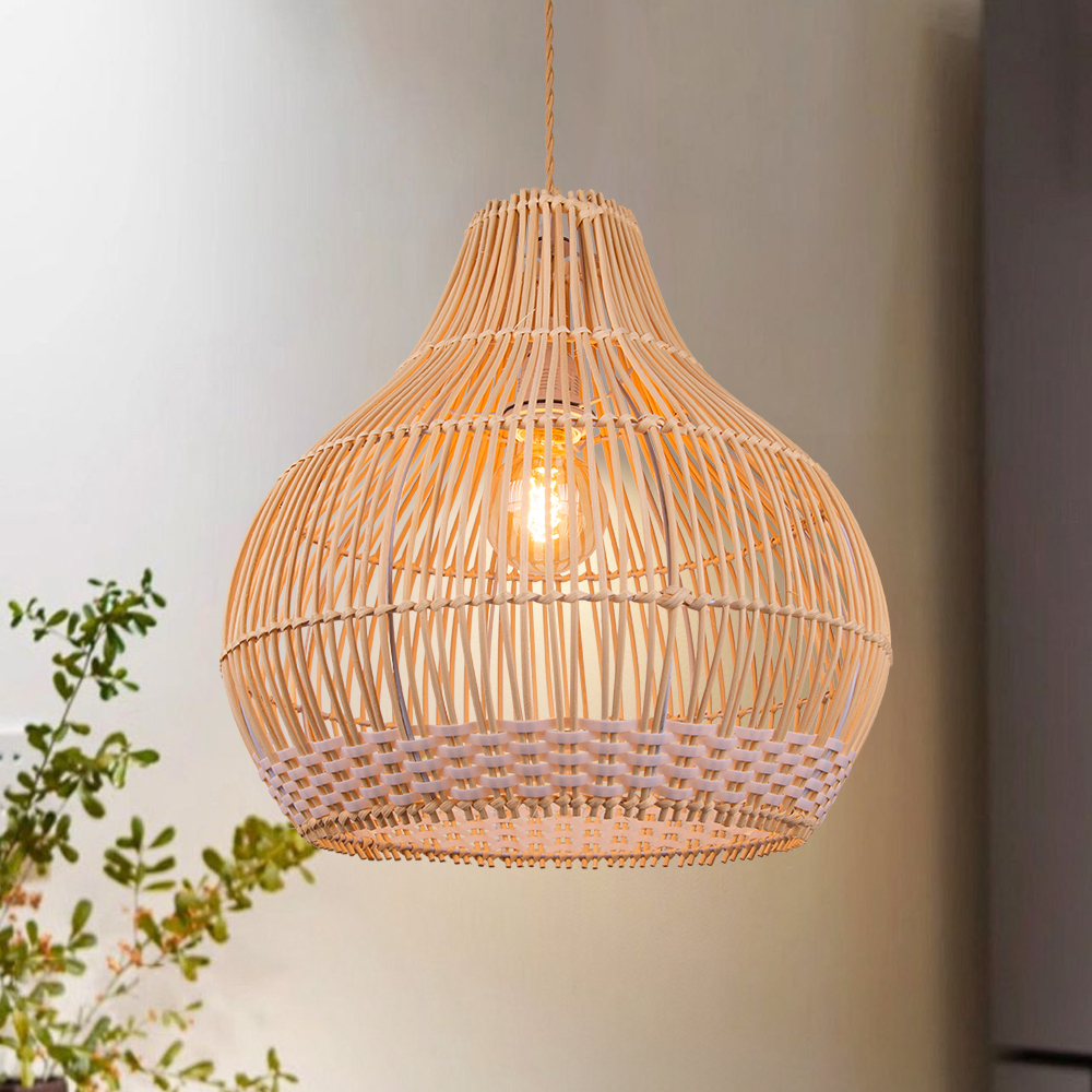 Harajuku Style NaturalCountryside Handmade Creative Woven Pendant Light