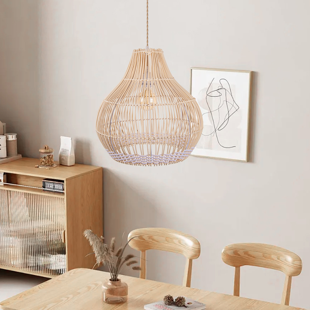 Harajuku Style NaturalCountryside Handmade Creative Woven Pendant Light