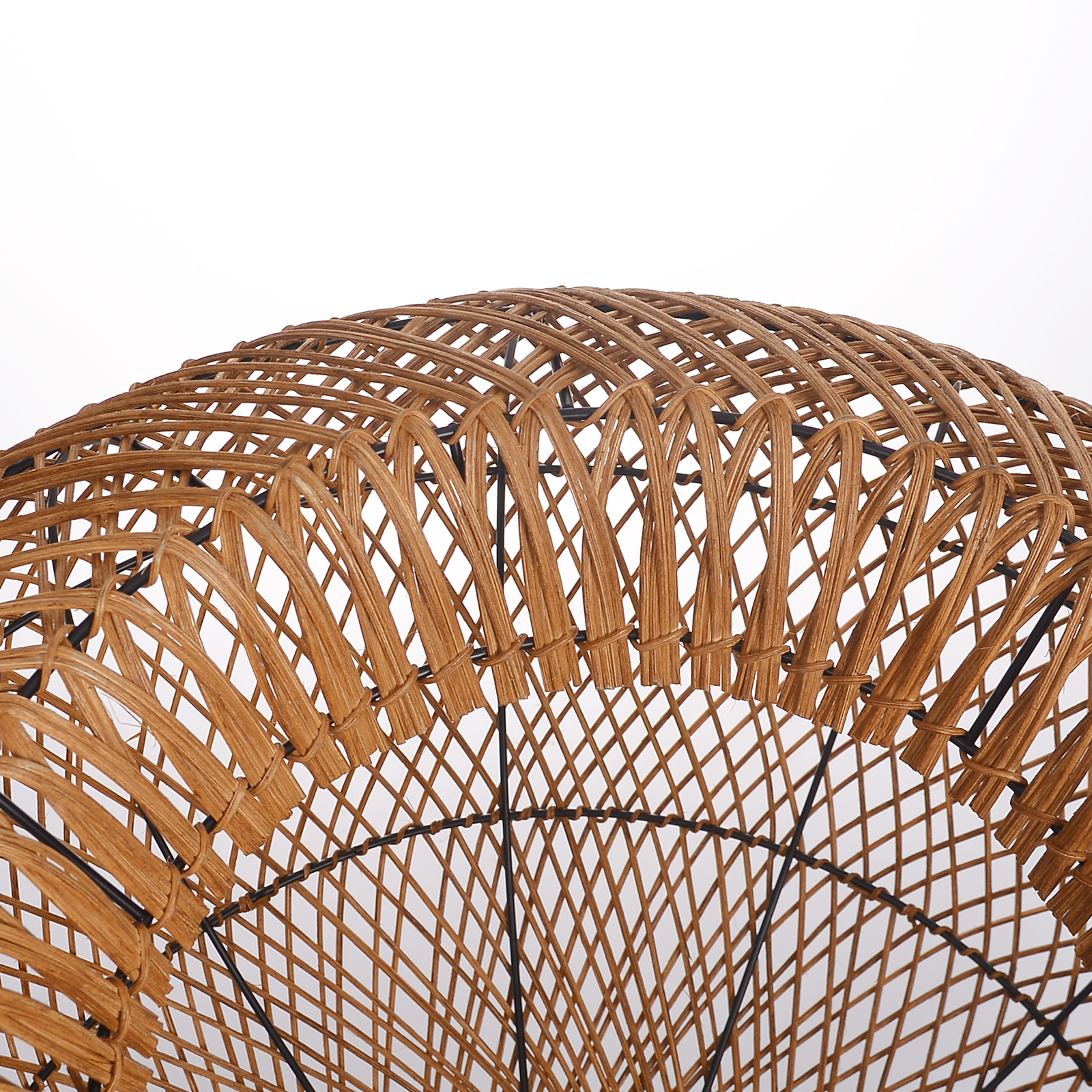Vintage Handmade Rattan Pendant Light Natural Woven Ceiling Lamp