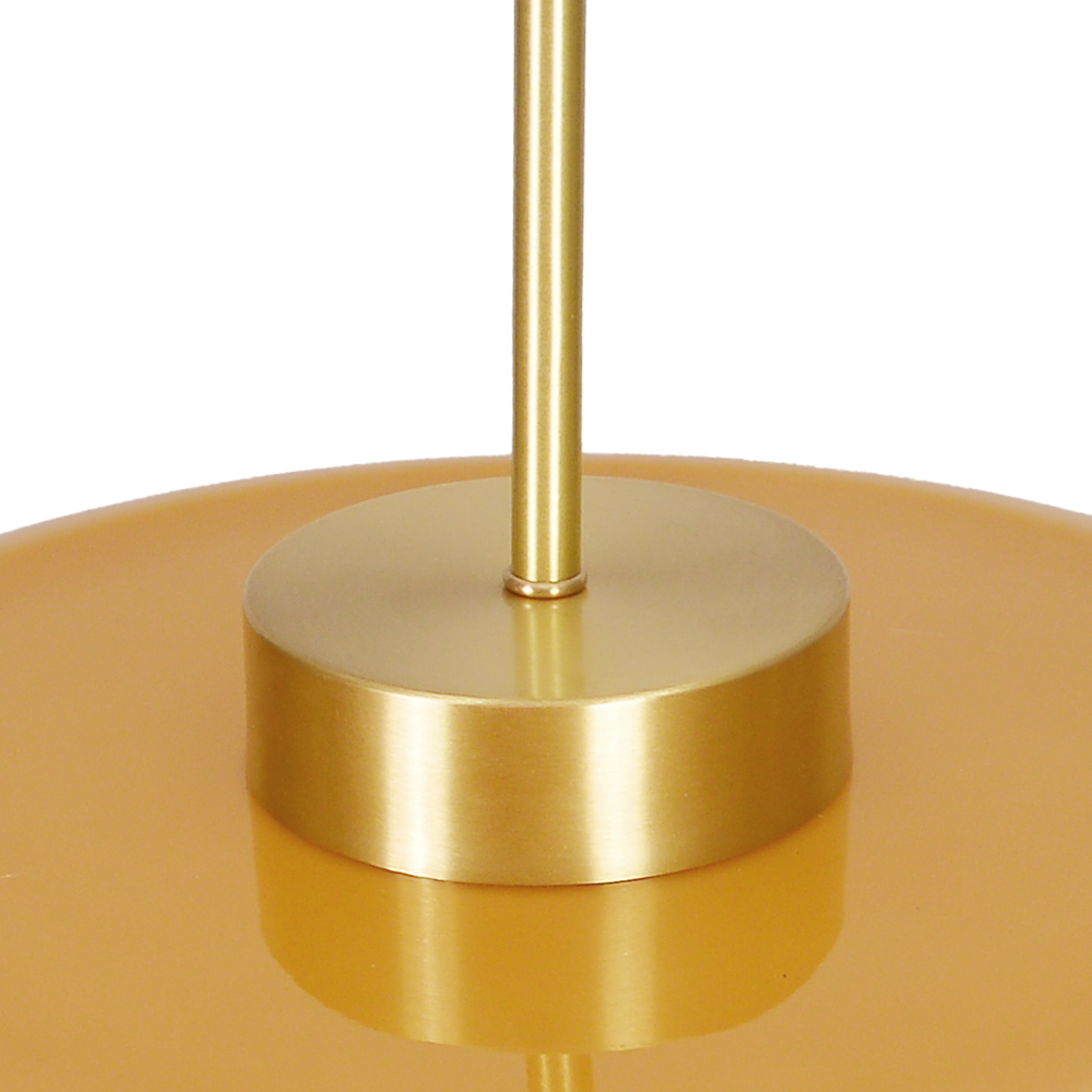 Mid Century Modern Yellow Glass Pendant Light Dining Room Bedroom Chandeliers