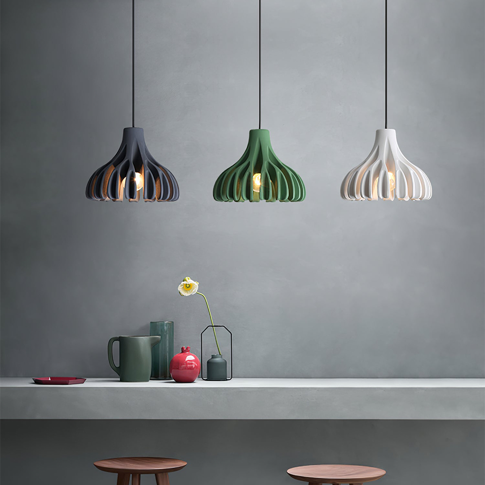 Dopamine Colored Creative Coral Resin Pendant Light For Various Occasions