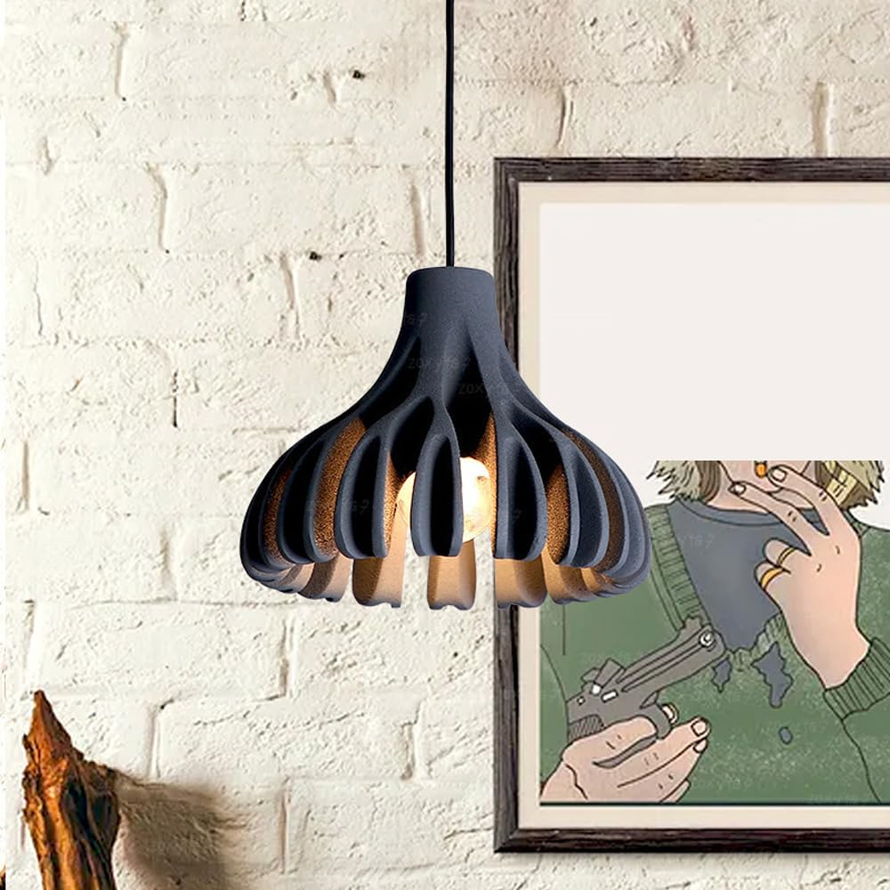 Dopamine Colored Creative Coral Resin Pendant Light For Various Occasions