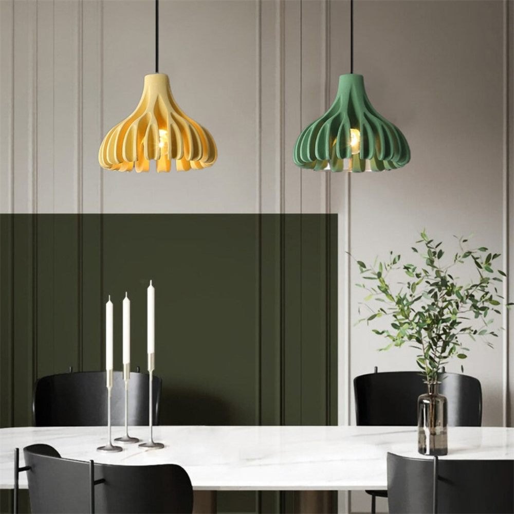 Dopamine Colored Creative Coral Resin Pendant Light For Various Occasions