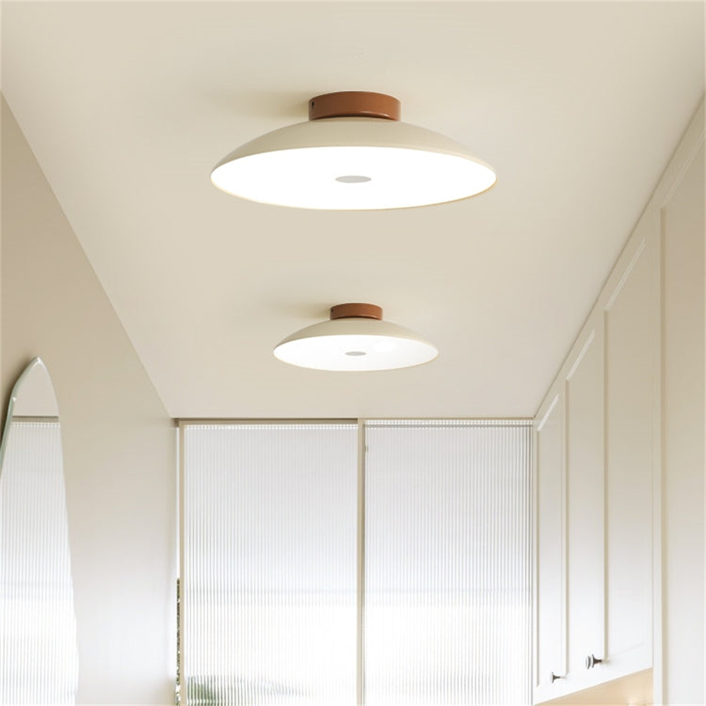 French Cream Iron Led Ceiling Lamp