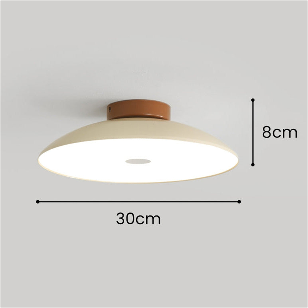 French Cream Iron Led Ceiling Lamp