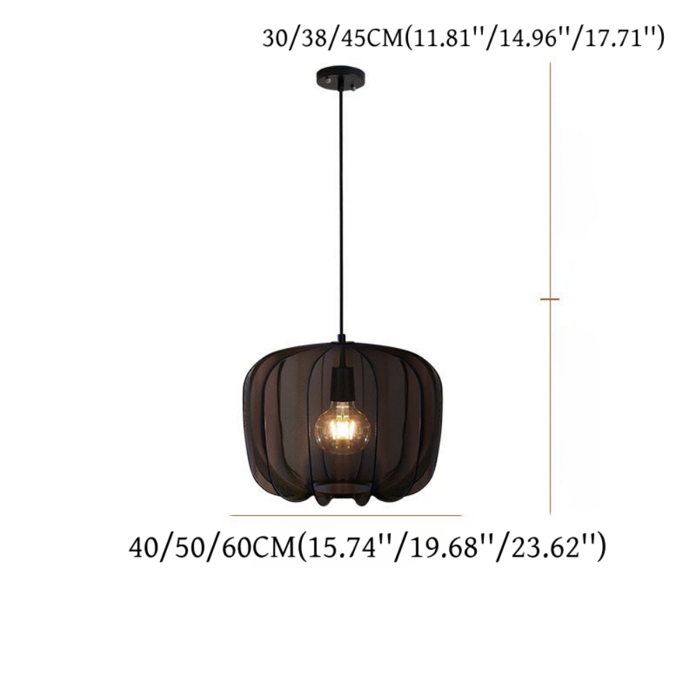 Chinese Apple Shaped Living Room Loft Spinning Pendant Light