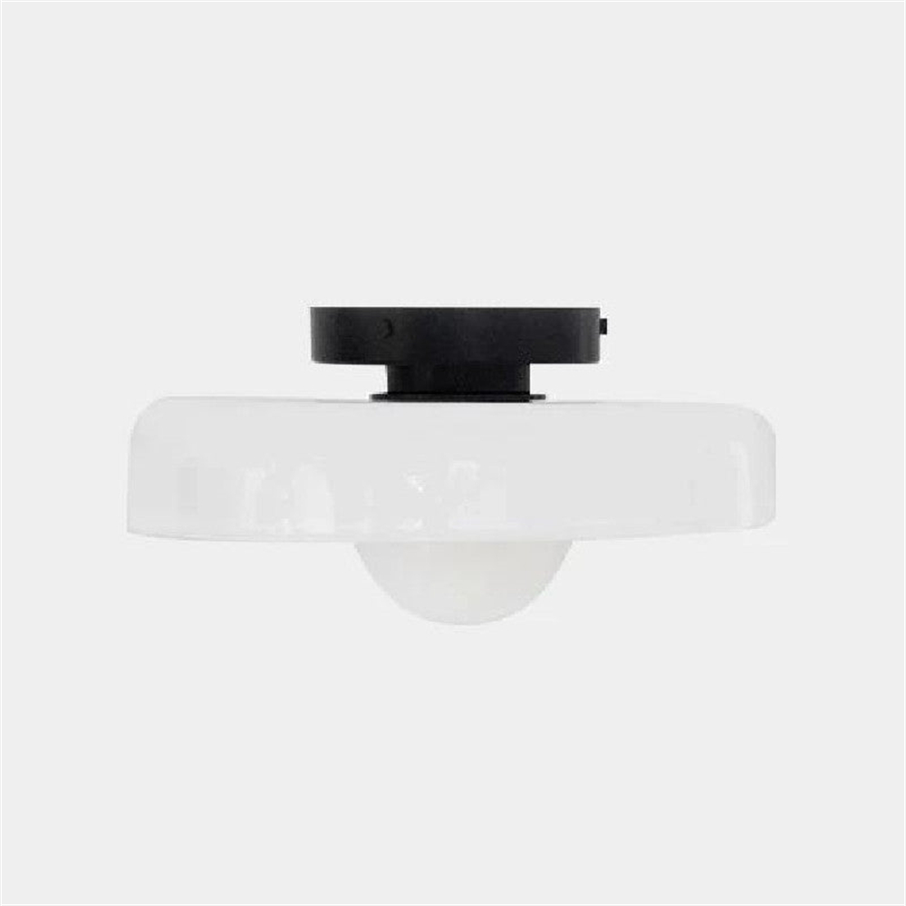 Middle Ancient Style Entrance Simple Art Glass Ceiling Light