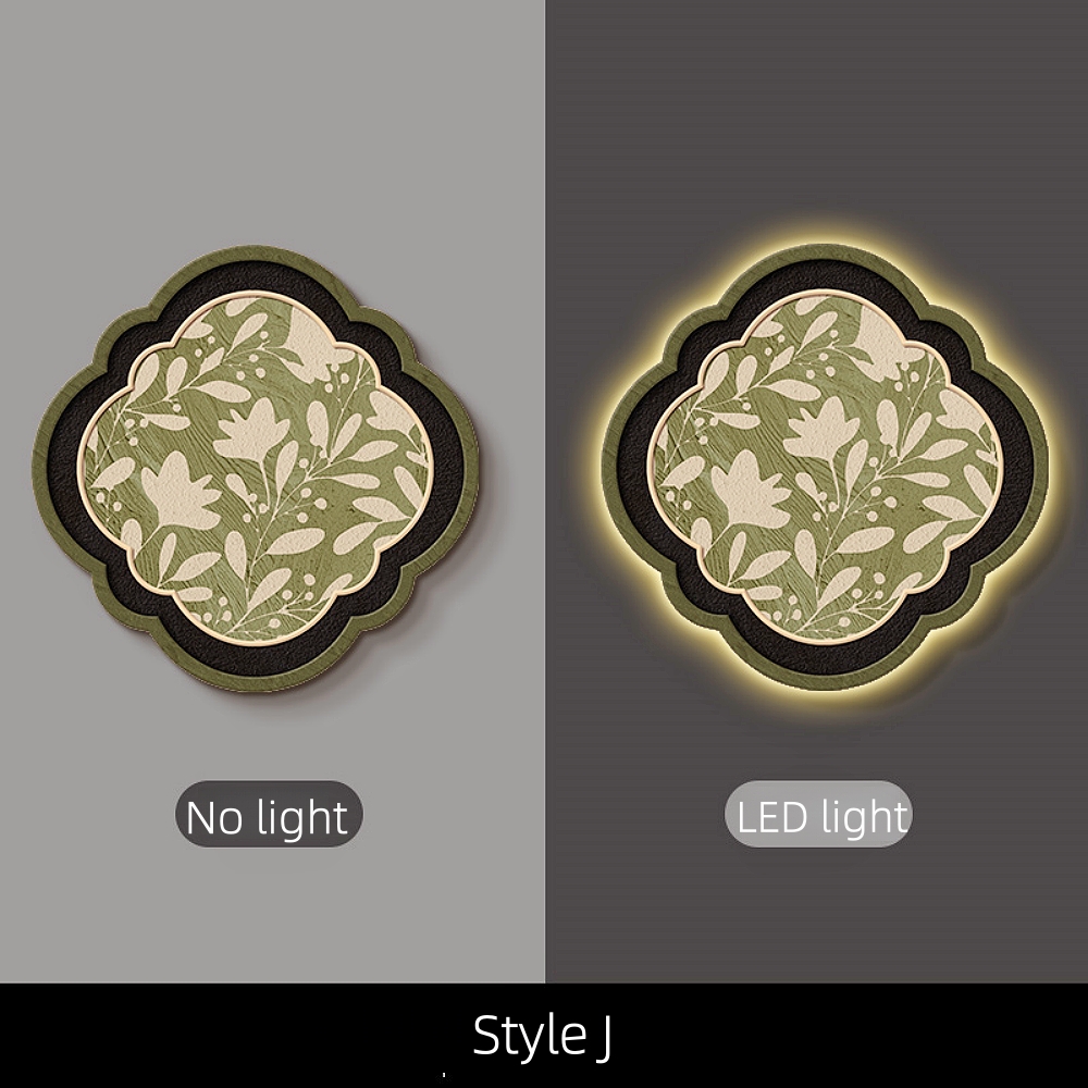 Medieval Style Entrance Hall Decorative Painting Wall Lamp