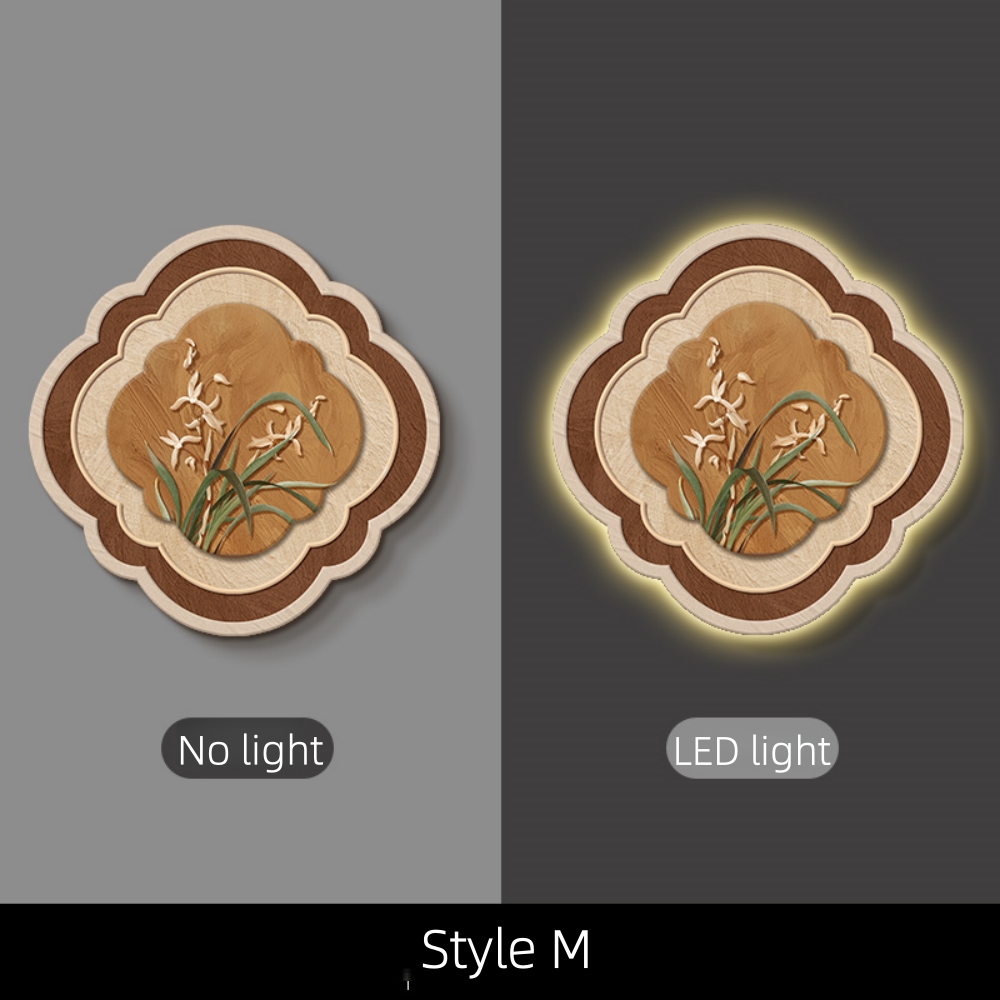 Medieval Style Entrance Hall Decorative Painting Wall Lamp