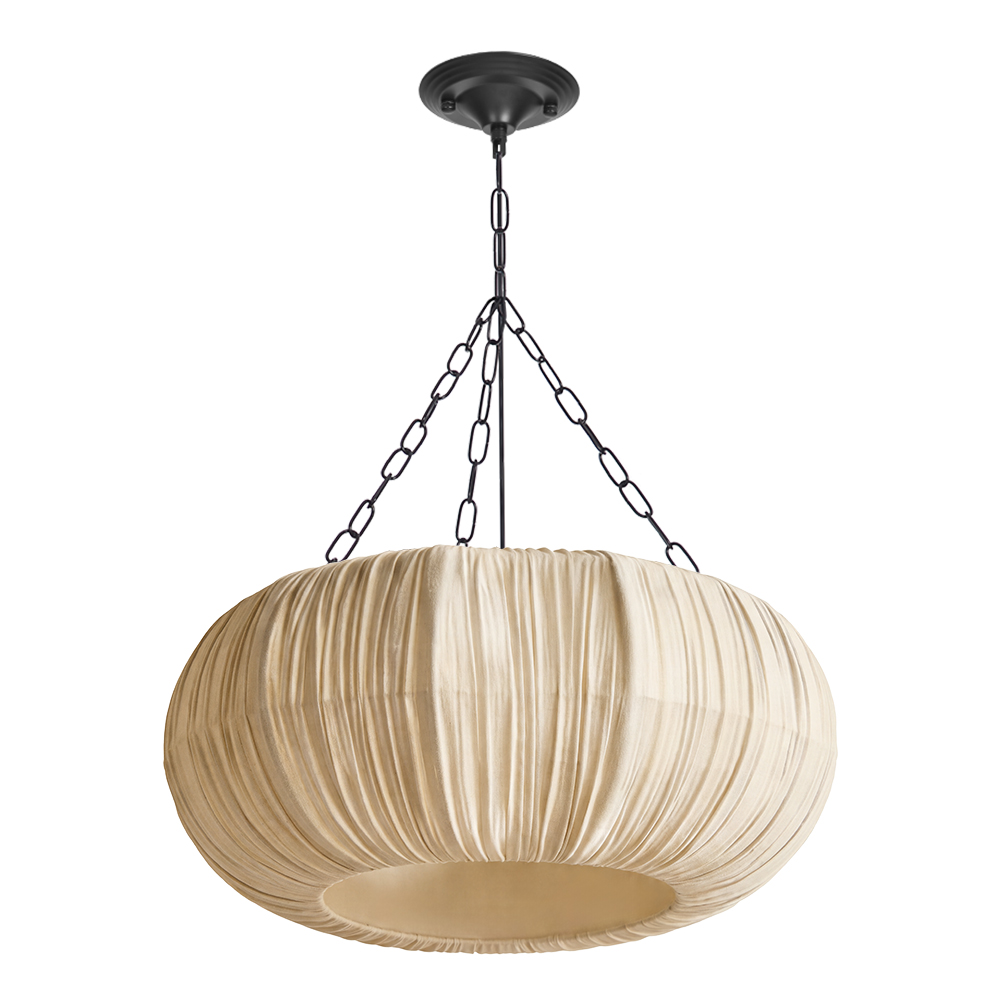 Wabi-Sabi Fabric Hanging Light for Bedroom & Lounge