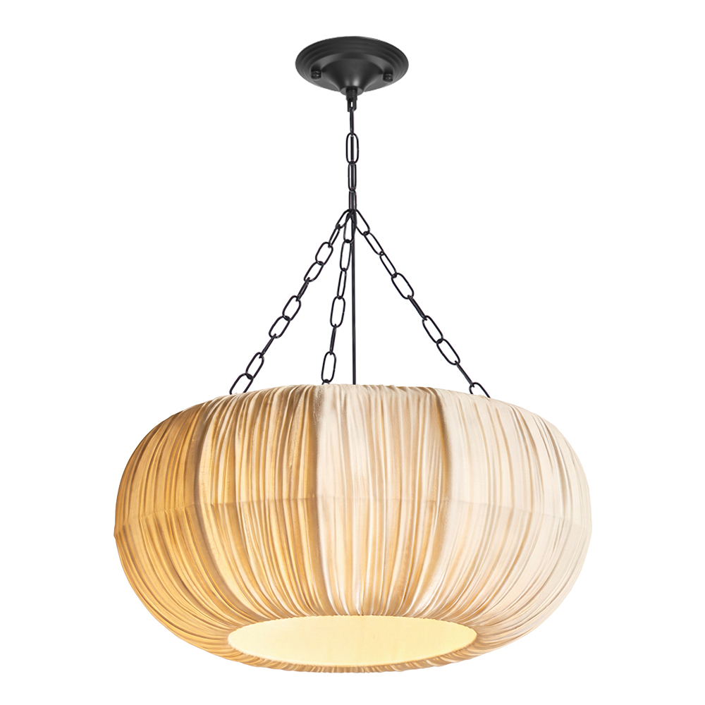 Wabi-Sabi Fabric Hanging Light for Bedroom & Lounge