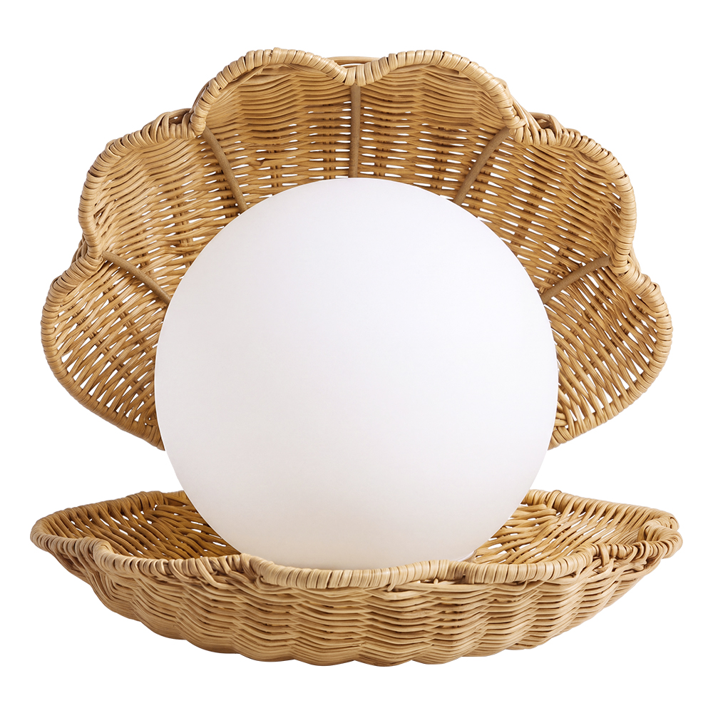 Iris Clam Shell Table Lamp Coastal Seashell Bedside Light