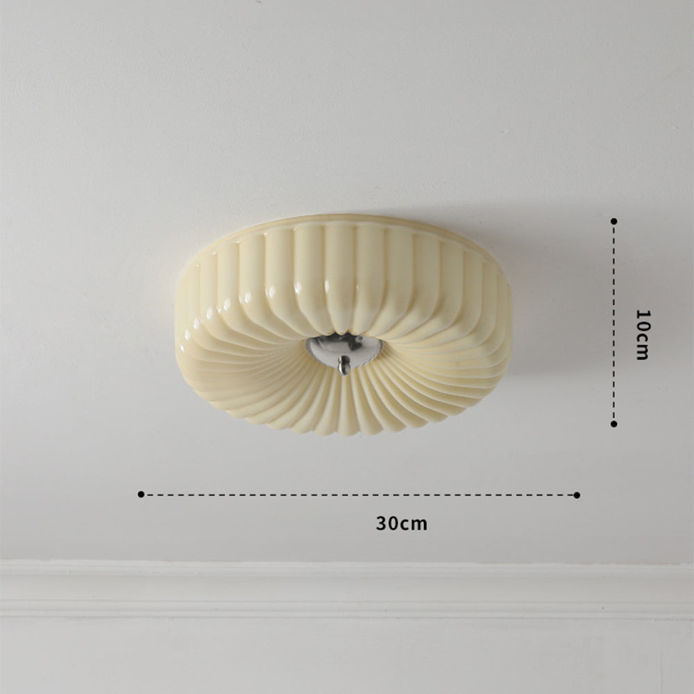Medieval Cream Style Bauhaus Glass Ceiling Light