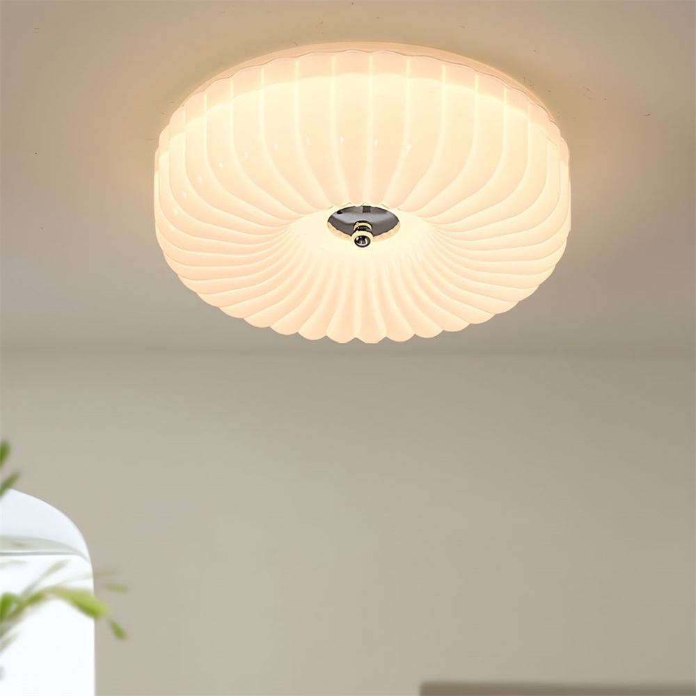 Medieval Cream Style Bauhaus Glass Ceiling Light