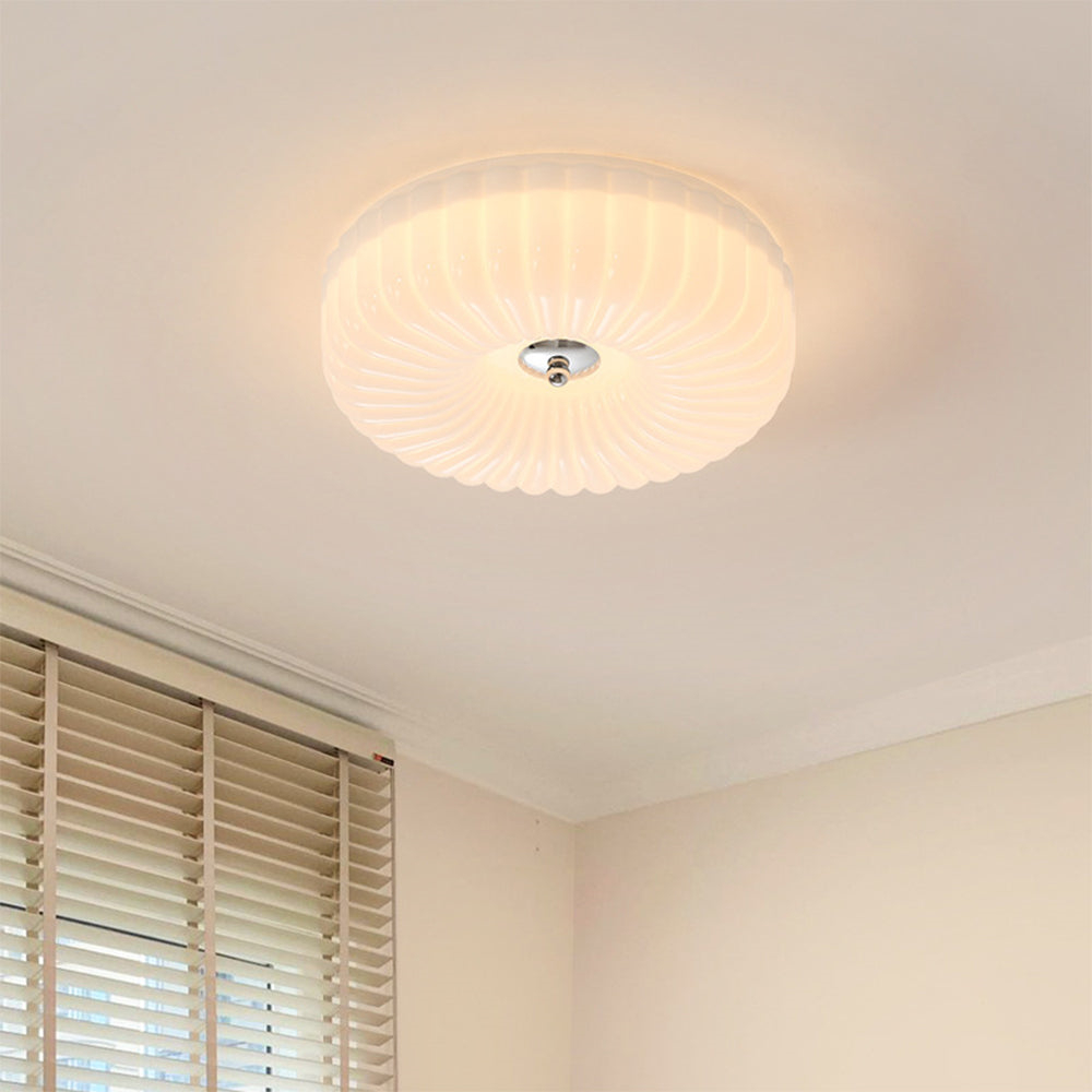 Medieval Cream Style Bauhaus Glass Ceiling Light