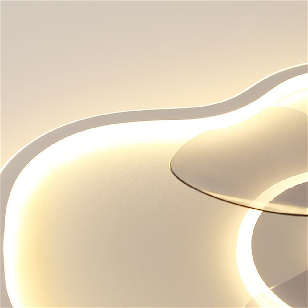 Modern Minimalist Irregular Streamlined Full Spectrum Eye Protection Fan Light