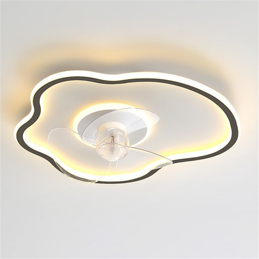 Modern Minimalist Irregular Streamlined Full Spectrum Eye Protection Fan Light