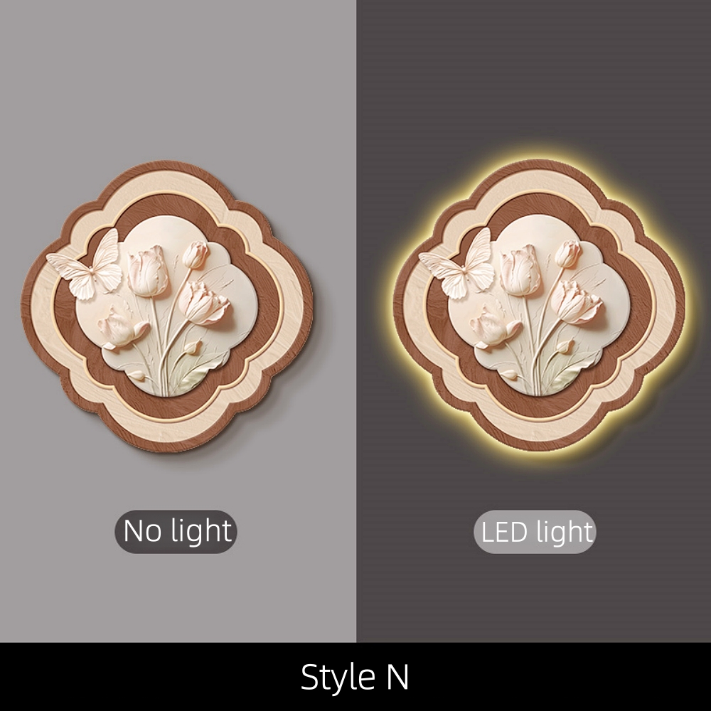 Medieval Style Entrance Hall Decorative Painting Wall Lamp