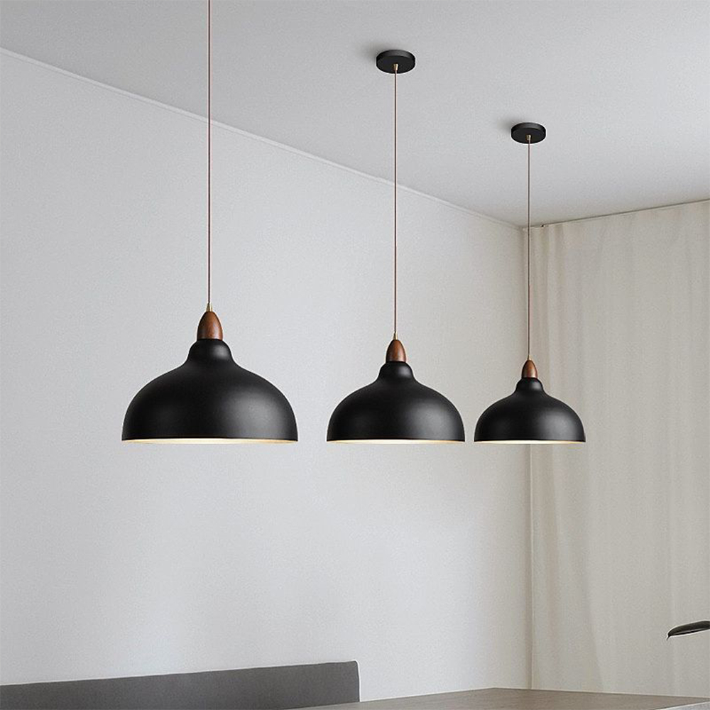 Nordic Industrial Minimalist Style Decor Black & White Kitchen Pendant Light